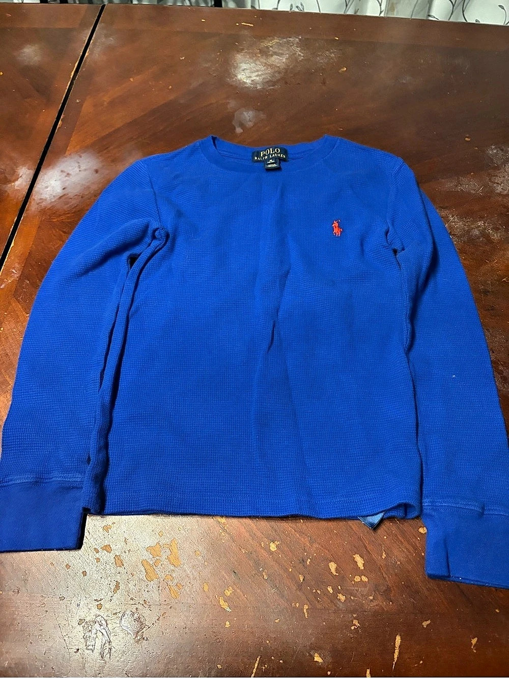 Polo Ralph Lauren Boys Thermal Long-Sleeve T-Shirt Blue Medium